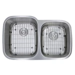 Nantucket Sinks 60/40 Double Bowl 18 Gauge Kitchen With Cutting Board, G.... Fixed Price $169.99.