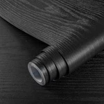 Practicalws Black Wood Contact Paper 17.7"X393.7" Peel & Stick.. Fixed Price $50.56.
