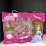 Disney Princess 5-PIECE Mealtime Cup Tumbler Plate & 2 Utensils New. Fixed Price $40.00.