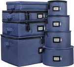 Hard Shell China Storage Containers 8-PIECE Set Moving Boxes For Dinnerware, .... Fixed Price $121.39.