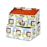 Of 2 Green Blue Folding Storage Drawers Clothing Crafts College Linen Closet. Fixed Price $5.00.