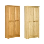 Homcom 67" Pinewood Kitchen Pantry Storage Cabinet With 2 Doors. Fixed Price $272.99.
