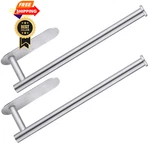 Cuxixa Paper Towel Holder Under Cabinet 2 Pack,stainless Steel Classic Silver. Fixed Price $23.99.