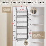 Delamu Over Door Pantry Organizer 6 Tier Metal Hanging Kitchen Rack 50INCH. Fixed Price $37.94.