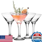 Vikko Martini Glasses Set Of 4, Crystal Clear 5.2OZ Stemmed Cocktail Dish. Fixed Price $48.39.
