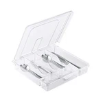 Utensil Holder For Countertop With Lid, Plastic Silverware Tray Drawer, 5.... Fixed Price $34.52.