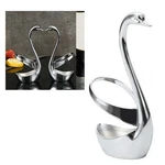 Zinc Alloy Swan Fork Spoon Holder Household Cutlery Tableware Storage Racks. Fixed Price $19.11.