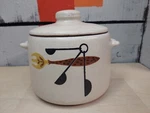 Vtg Midcentury Modern West Bend Cookie Jar/croc Stoneware Retro Kitchen Pot. Fixed Price $23.00.
