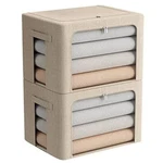 2 Pack Clear Window Storage Bins - Large Foldable Fabric Boxes For. Fixed Price $53.99.