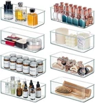 Qilinba 8 Pack Drawer Organizer Bins Bathroom Deep Tray For .... Fixed Price $33.67.