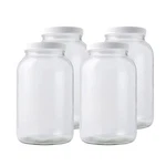 Fastrack 1 Gallon Glass Storage Jars With Airtight Lids (pack Of 4) Wide Mo.... Fixed Price $67.66.