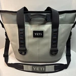 Yeti Hopper 30 Cooler Bag - Fog Gray/tahoe Blue: Soft With Shoulder Strap. Fixed Price $149.98.