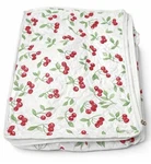 Lillian Vernon Cherries Quilted Dish Storage Case Plate Protector 14X10. Fixed Price $19.99.