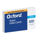 Oxford Ruled Index Cards, 5" 8", White, 100/PACK 8,. Fixed Price $7.22.