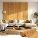 Bamboo Wall Panel Peel And Stick Decorativos Para Pared 48" X 96" H Ob. Fixed Price $62.99.