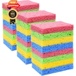 Yoleshy 24 Pack Kitchen Sponges Natural Cellulose Compressed Colourful. Fixed Price $25.99.