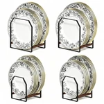 4 Pack Plate Organizer For Cabinet, Arched Metal Dish Holder Rack, Rack.... Fixed Price $31.67.