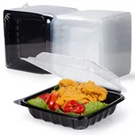Yangrui Takeout Containers 8" 34 Oz 25 Pack - Steam Resistant Clamshell Lid .... Fixed Price $62.84.