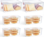 Large Plastic Bread Storage Box For Kitchen Countertop 6 Pcs Set. Fixed Price $30.00.