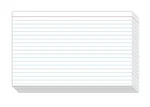 Ruled Index Cards, Heavyweight Thick 100LB Cover, 5 8, White, Per Pack. Fixed Price $27.49.
