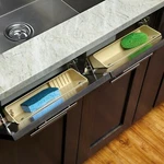 Rev-a-shelf 6572-11-52 Almond Inch Wide Sink Front Tip Out Two Tray Set. Fixed Price $34.94.