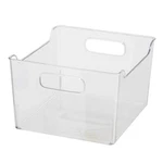 Oggi Bin Ideal For Kitchen, Pantry Storage, Fridge Organizing, Clear, 9.75" X 9". Fixed Price $21.09.