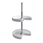 Rev-a-shelf 18'' Kidney Lazy Susan Corner Wall Cabinet 2-SHELF, 6472-18-11-52. Fixed Price $112.99.