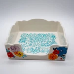 Pioneer Woman "flea Market" Ceramic Napkin Holder Floral Stoneware Colorful. Fixed Price $9.88.