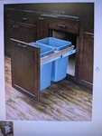 Rev-a-shelf Pullout Top Mount Trash Can W/ Soft-close, 35 Qt., 4WCTM-18BBSCDM2. Fixed Price $120.00.