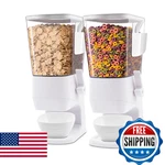 Zeadesign Cereal Dispenser Countertop 2PCS, 3.2L Containers Storage Snack. Fixed Price $77.10.