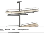 Rev-a-shelf 587-12-RMP #5 Modern 32-3-4"W Soft Close Pull Out Pivot Swivel Two. Fixed Price $410.96.