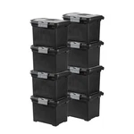 Sterilite Portable Lockable File Box Organizer With Handle (8 Pack). Fixed Price $107.99.