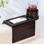 Couch Cup Holder For Armrests Over 4.9" Wide, Bamboo Tray With 360. Fixed Price $36.99.