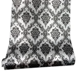 Yifely Retro Black Damask Furniture Paper Self-adhesive Shelf Liner Light Gre.... Fixed Price $18.28.
