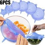6PCS Reusable Silicone Stretch Lids Airtight Food Preservation Covers - New. Fixed Price $12.33.