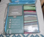 New Two Pack Set Sorbus Foldable Organizer Bags Storage Teal Blue 24"X13X12". Fixed Price $10.00.