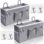 2PCS Hanging Baskets For Organizing,fabric Storage Basket,wall Organizer.... Fixed Price $26.49.