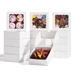 Romanticbaking 51PCS 5X5X2 Inch Bakery Boxes,cookie With Window, Pastry.... Fixed Price $30.10.