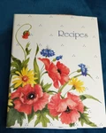 Vintage 3-RING Cook Binder Cr Gibson 1990- Handwritten Recipes/cards. Fixed Price $23.00.