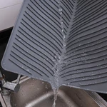 100% Waterproof Bpa Free Silicone Dish Drying Mat - 24" X 18" 0.3" Large Drain. Fixed Price $53.99.