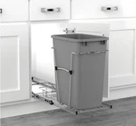 Rev-a-shelf RV-12KD-17C Single 35 Qt Pull-out Waste Silver 15" Cabinet. Fixed Price $46.99.