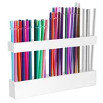 Malldii Large Acrylic Straw Holder For Cabinet Door - 9.5", White. Fixed Price $22.79.