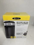 Bella One Scoop Cup Coffee & Tea Maker Countertop Series Black Silver. Fixed Price $22.99.