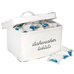 Auldhome Dishwasher Pod Holder, Tablet Container; White Enamelware Rustic Kit.... Fixed Price $32.89.