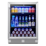 Yeego 24" Beverage Refrigerators Fridge 140 Cans W/glass Door For Home/store. Fixed Price $360.00.