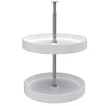 Rev-a-shelf 18'' Lazy Susan Full-circle Polymer 2-SHELF, White, 6012-18-11-52. Fixed Price $60.99.