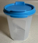 Aqua Tupperware Modular Mate Opaque Shaker 1606 Double Flip Lid 15 Oz. Fixed Price $12.00.