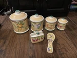 Rare Vintage Jay Import Company 10 Piece Excellent Condition Canister Set. Fixed Price $70.00.