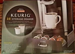 Keurig 2.0 Storage Metal Drawer Black Holds 28 K-cup Packs 20 K-carafe. Fixed Price $9.50.