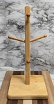 Furio Home Wooden Mug Tree 6 Branches Square Base Minor Wear. Fixed Price $16.00.